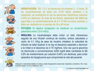 Cetoacidosis diabética y estado hiperosmolar hiperglicemico PPT