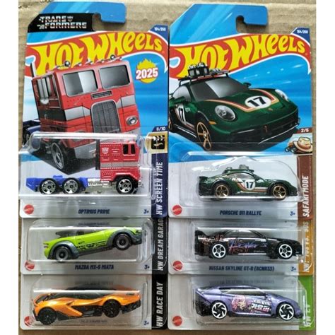 Xe M H Nh Ch I Hot Wheels Basic G Case Porsche Optimus Nissan Mazda Mclaren Shopee