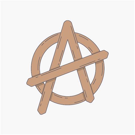 Premium Vector Hand Drawn Flat Design Anarchy Symbol