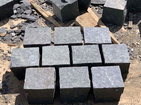 Dora Black Basalt Cobble Stone Tiles Black Basalt