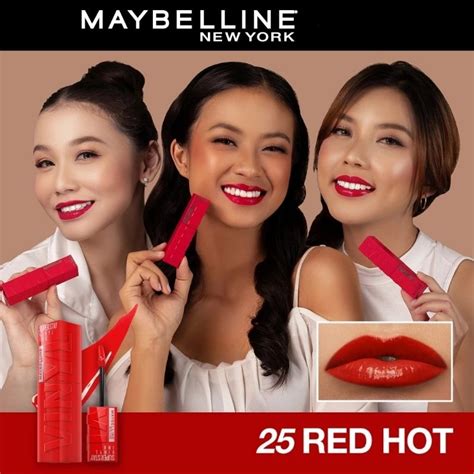 Jual Maybelline Superstay Vinyl Ink Tint New Red Hot Original Shopee Indonesia