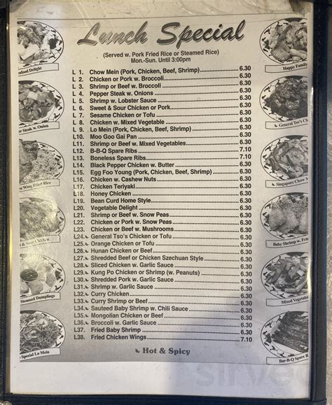 New China Garden Menus In Hendersonville North Carolina United States