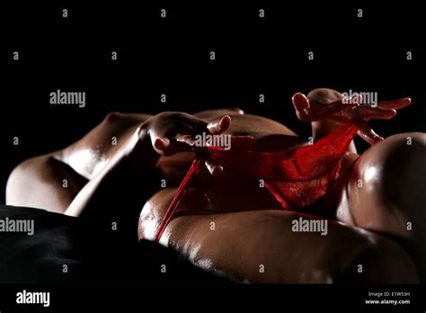 Beautiful Silhouette Of Nude Sensual Erotic Woman Stock Photo Alamy