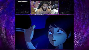 Coño rojo calvo y apretado Meru la súcubo se folla una polla dura para un creampie XVIDEOS