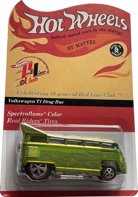 Volkswagen T Drag Bus Subscription Car Hot Wheels Red Line Club Hwrlc