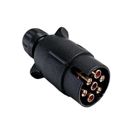 Вилка для прицепа 7 медных контактов пластиковая (на защелке) купить по ...