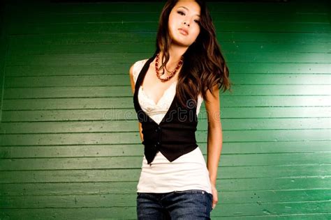 Asian Brunette Stock Image Image Of Casual Oriental