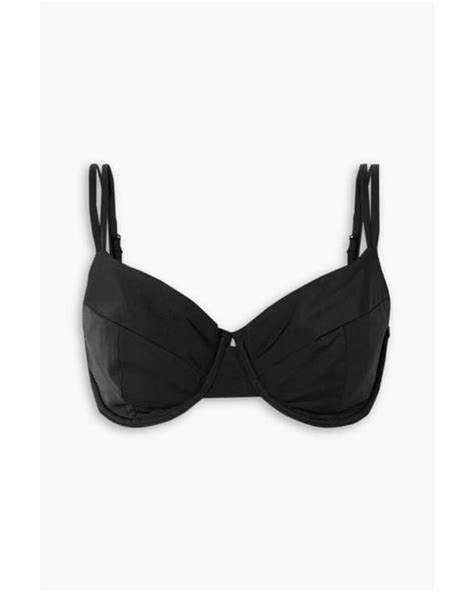 Form And Fold The Base Bikini Top In Black Lyst