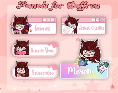 Custom Chibi Panels Twitch Etsy Canada