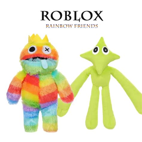Roblox Rainbow Friends Blue Plush Toy Villain Soft Stuffed Doll Kids