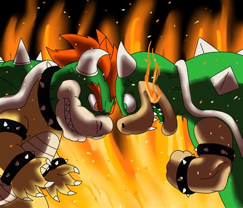 Bowser Vs Old Bowser By Terryred On Deviantart