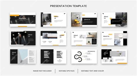 Premium Vector | Minimalist powerpoint template 12 purpose