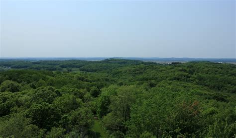 Landscape of the forest and hills at Hoffman Hills State Recreation