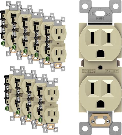 enerlites duplex receptacle outlet residential grade electrical wall
