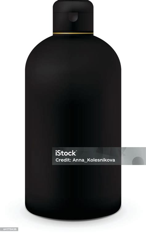 Template Botol Plastik Putih Untuk Sampo Ilustrasi Stok Unduh Gambar