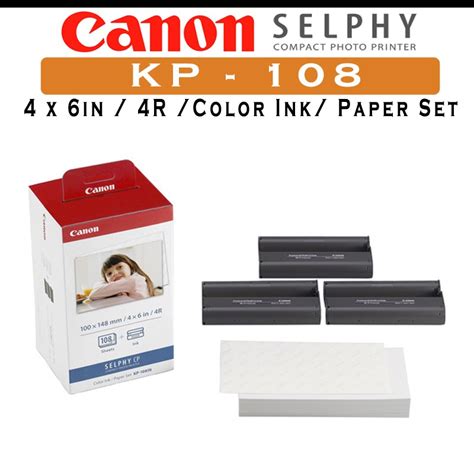 Canon Selphy Kp Compact Photo Printer Postcard Size Color Ink Paper