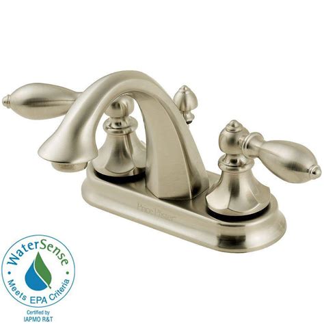 Price Pfister Catalina 4 Inch Centerset 2 Handle Bathroom Faucet In Br