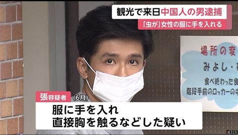 變態中國男對日本妹子喊「你身上有蟲」 趁機襲胸後離境！再度赴日當場被捕 Ftnn 新聞網