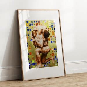 Set Of 4 Gay Art Prints Male Nude Limited Edition Of A Naked Gay Art Print Full Frontal Nudity