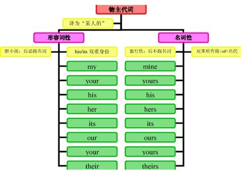 物主代词高中英语知识点