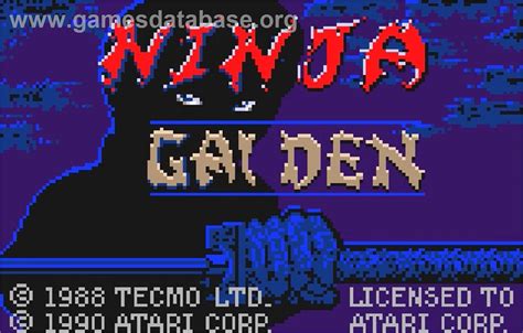 Ninja Gaiden Atari Lynx Artwork Title Screen