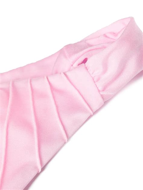 Noire Swimwear Underwire Cup Tie Fastening Bikini Set Pink Farfetch Pl