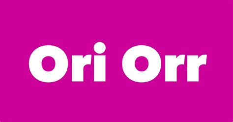 Ori Orr Spouse Children Birthday And More