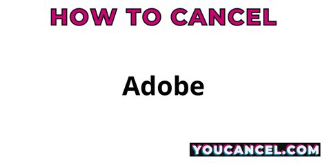 cancel adobe youcancelcom