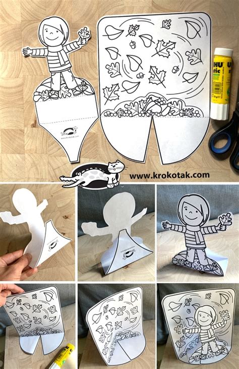 Поделка - раскраска "Осень" поделка №17895 своими руками с мастер-классом