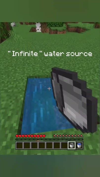 Minecraft Infinite Water Source Youtube