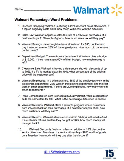 Percent Word Problems Worksheets Math Monks Worksheets Library