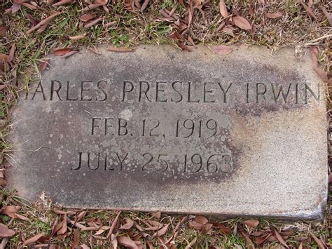 Charles Presley Irwin 1919 1963 Find A Grave Memorial