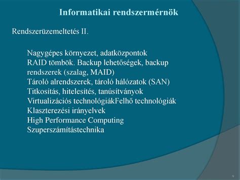 Informatikai Rendszerm Rn K Specializ Ci Ppt Let Lteni