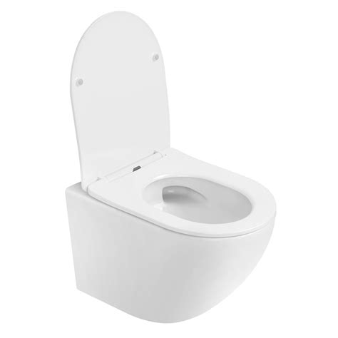 Купить Унитаз ABBER Bequem AC1100T подвесной белый, безободковый, смыв ...