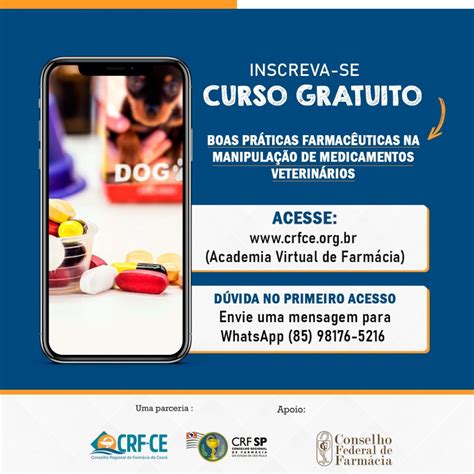 CRF CE Apoio Do CFF Em Parceria O CRF SP Indicam O Curso