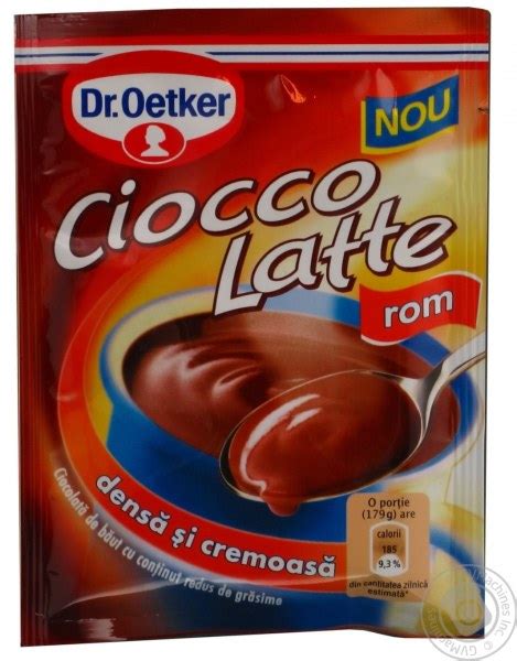 Горячий шоколад Dr.Bakers / Dr.Oetker Ciocco Latte, co вкусом рома | отзывы