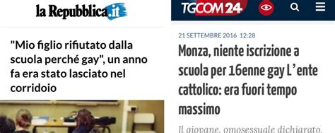 Monza respinto da scuola perché gay Non proprio ecco cosè successo Il Cittadino di Monza e