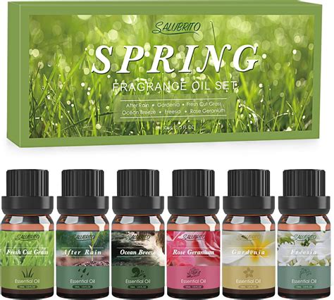 SALUBRITO Essential Oils Set Spring Fragrance Oils Set For Diffuser