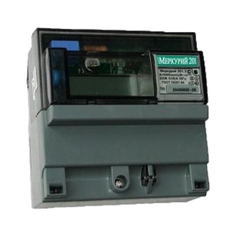 Счетчик электроэнергии 1Ф однотарифный Меркурий 201.2 60/5 Т1 D 230В ЖК ...