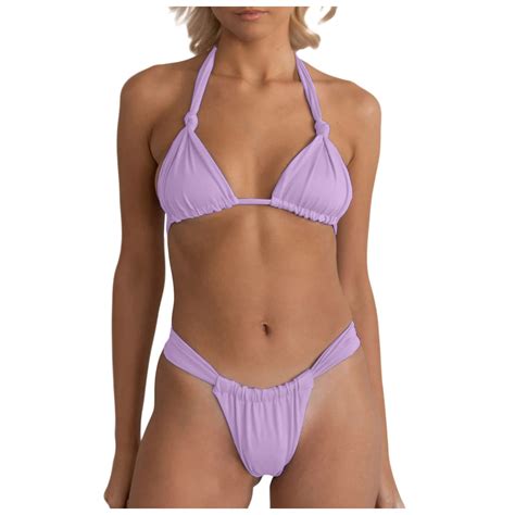 Bikini Sets For Women Sexy Bikini Sets For Women High Cut Pcs Thong Swimsuit Tie Knot Water