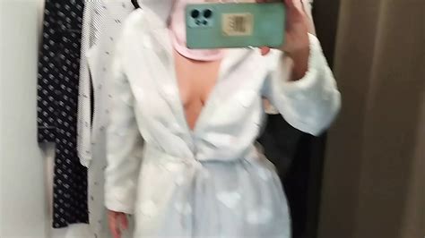 Sexy Mom Tries On Pantyhose Sexy Brunette Tries On Clothes In Fitting Room Xhamster