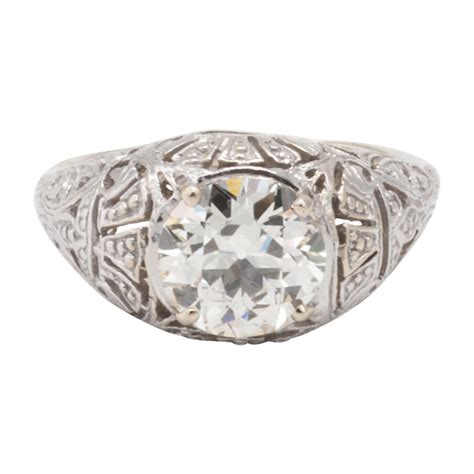 Art Deco Engagement Ring At 1stdibs
