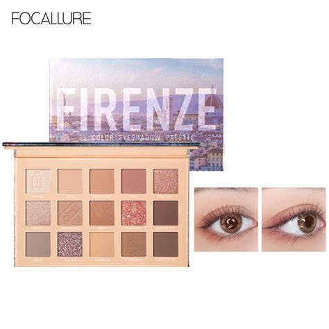 FOCALLURE 15 Colors Florence Eyeshadow Palette Shimmer Pigment Matte ...