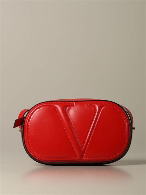 Valentino Garavani Outlet: crossbody bags for woman - Red | Valentino ...