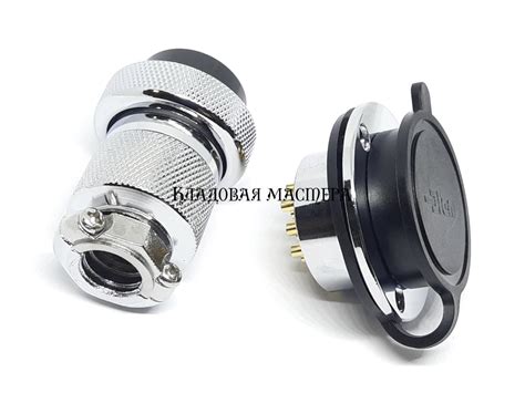 Разъем GX30-14 PIN с фланцем, пара купить в Украине