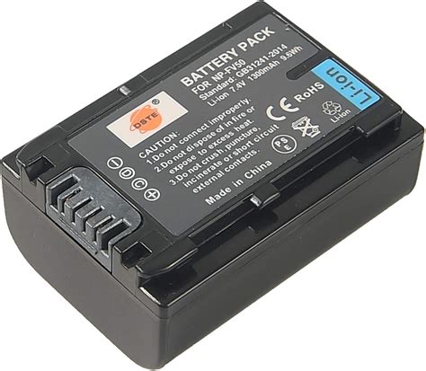 DSTE NP-FV50 Batteria di ricambio Compatibile per Sony HDR-CX330 HDR ...
