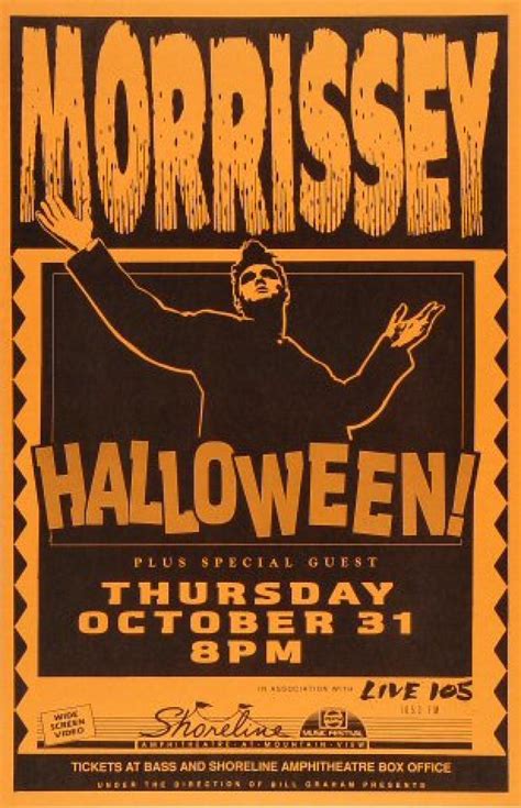 Morrissey Vintage Concert Poster From Shoreline Amphitheatre Oct 31