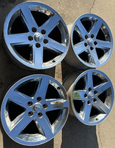 Set Of 4 2009 2019 Dodge Ram 1500 Truck Chrome Clad Wheels 20x9 20 Rims 20 Oem Ebay