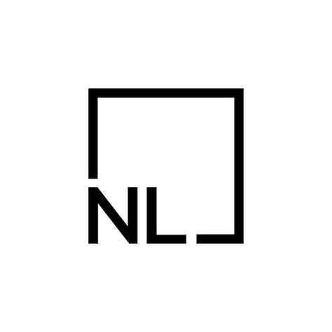 Premium Vector | Nl logo business consulting