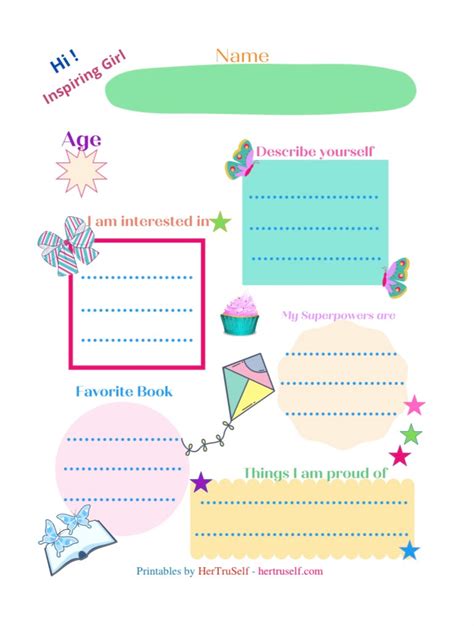 Fillable Pdf Self Esteem Worksheets Self Esteem Workbook Etsy